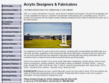 Tablet Screenshot of acrylicdesigners.com
